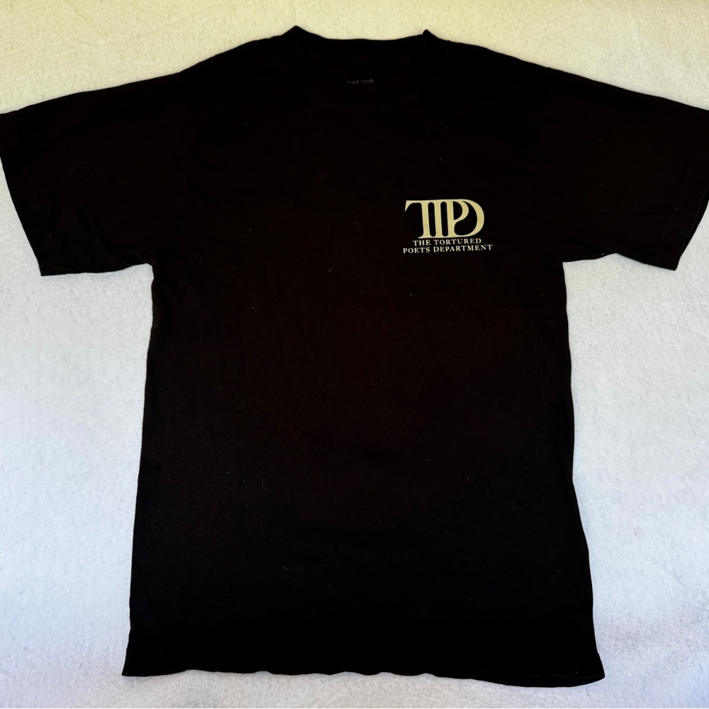 Taylor Swift TTPD Tee XS Black Alchemy Tortured Poets Official Merch T-Shirt
